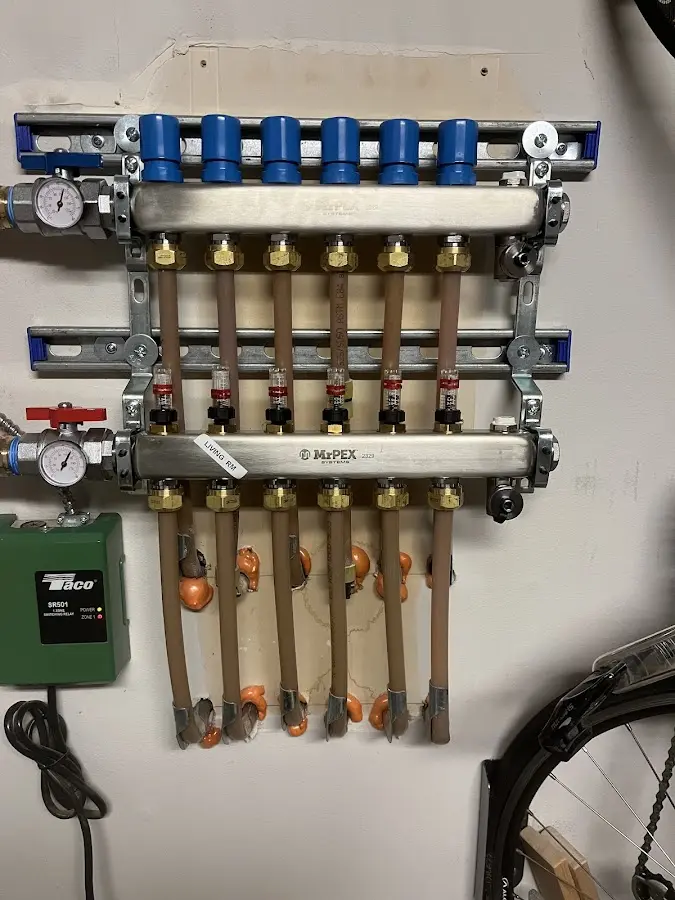 Plumber performing Gas Leak Detection at a residential property in Greenfield